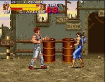 une photo d'Ã©cran de Final Fight 2 sur Nintendo Super Nes